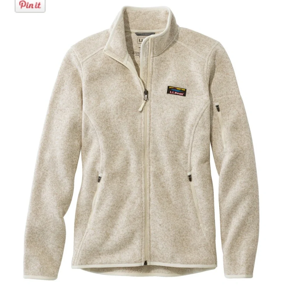 L.L. Bean Women’s Sweater Fleece Full Zip up Jacket - Picture 7 of 9